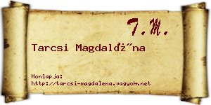 Tarcsi Magdaléna névjegykártya